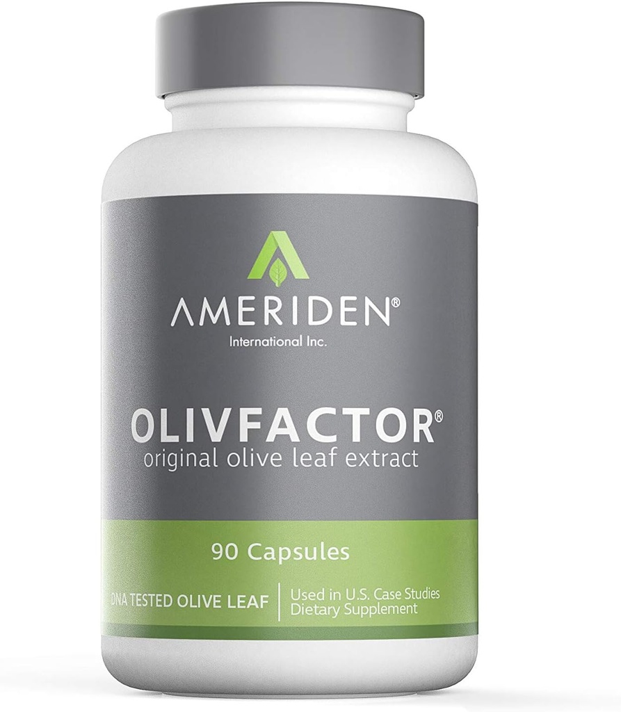 OLIVFACTOR- Original Olive Leaf Extrat- DNA Diuji Mampu 20% Standardisasi Oleuropein 90 Vcaps 525mgs