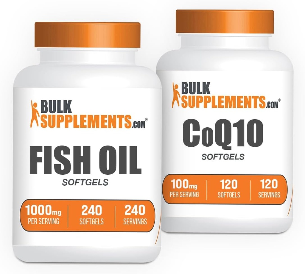 Suplemen BulkSuplemen Minyak Ikan 100mg Softgels + CoQ10 100mg Softgels Bundle