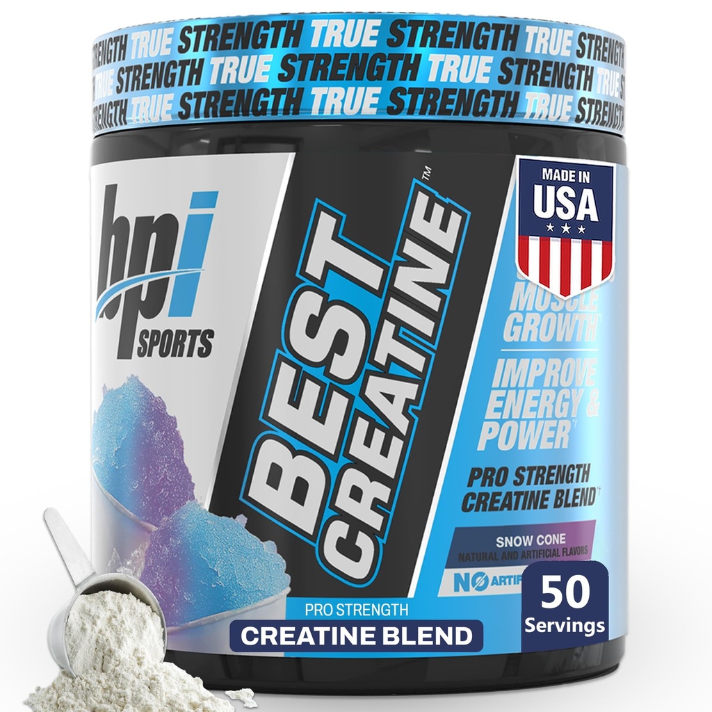 BPI Sports Best Creatine Monohydrate Powder for Men & Women, Himalaya Salt