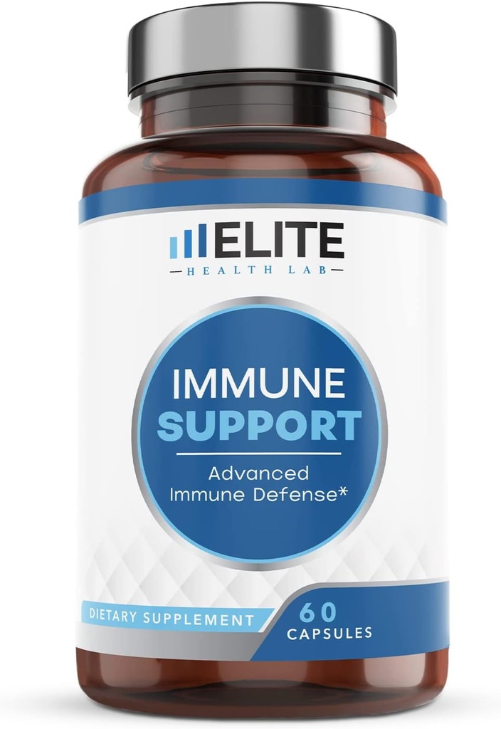 Terakhir 9-in- 1 Hamilune Dukungan Boost - 100mg Vitamin C, D, Zinc, Echinacea, Quercetin & More - Amerika Serikat Lab Partai Teruji Ketiga, Gluten- Free, 60 Kapsul - Dibuat di Amerika Serikat