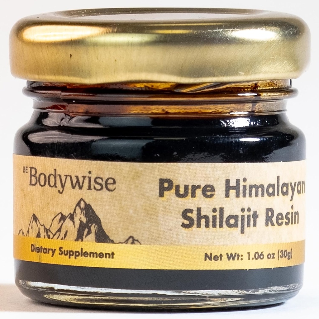 Jadilah Bodywise Pure Himalaya Shilajit Resin I 600 mg I 75% + Fulvic Acid & 85 + Trace Minetrace 124; Zero Sugar I Lab Test I Heavy Metal Free I 100% Auttic & Natural, Organic I for Men & Women & Women I 30 gma.