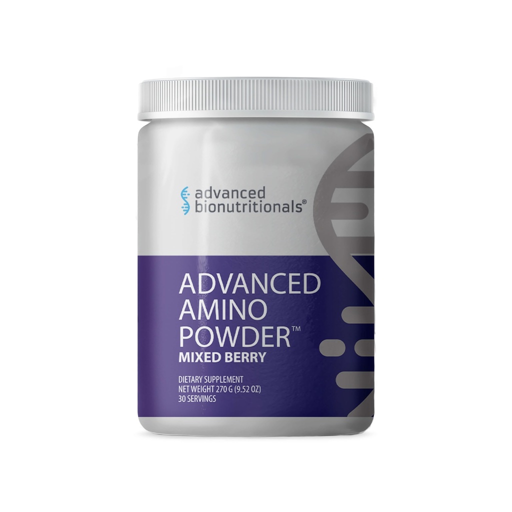 Advanced Bionutritional - Advanced Amino Powder, Amino Acid Suplemen, Build Muscle, Post Workout Recovery, Energy, Non-GMO, Gluten Free, Dairy Free, Vegan (30 Servings)