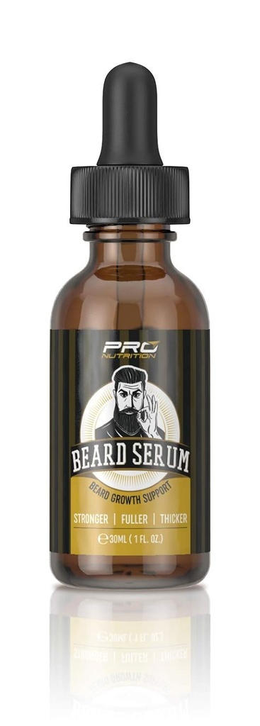 Beard Growth Serum- Stimulasi & Perbaikan Pertumbuhan Follicle Baru. Grow Stronger, Thicker, Fuller, Longer, Healthier Beard & Mustache Hair.