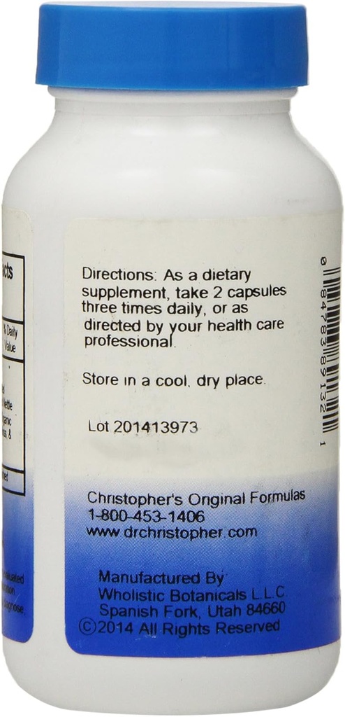 Dr. Christopher 's Original Formulas Thyroid Maintenance Formula Capsules, 100 Count (Paket 2)