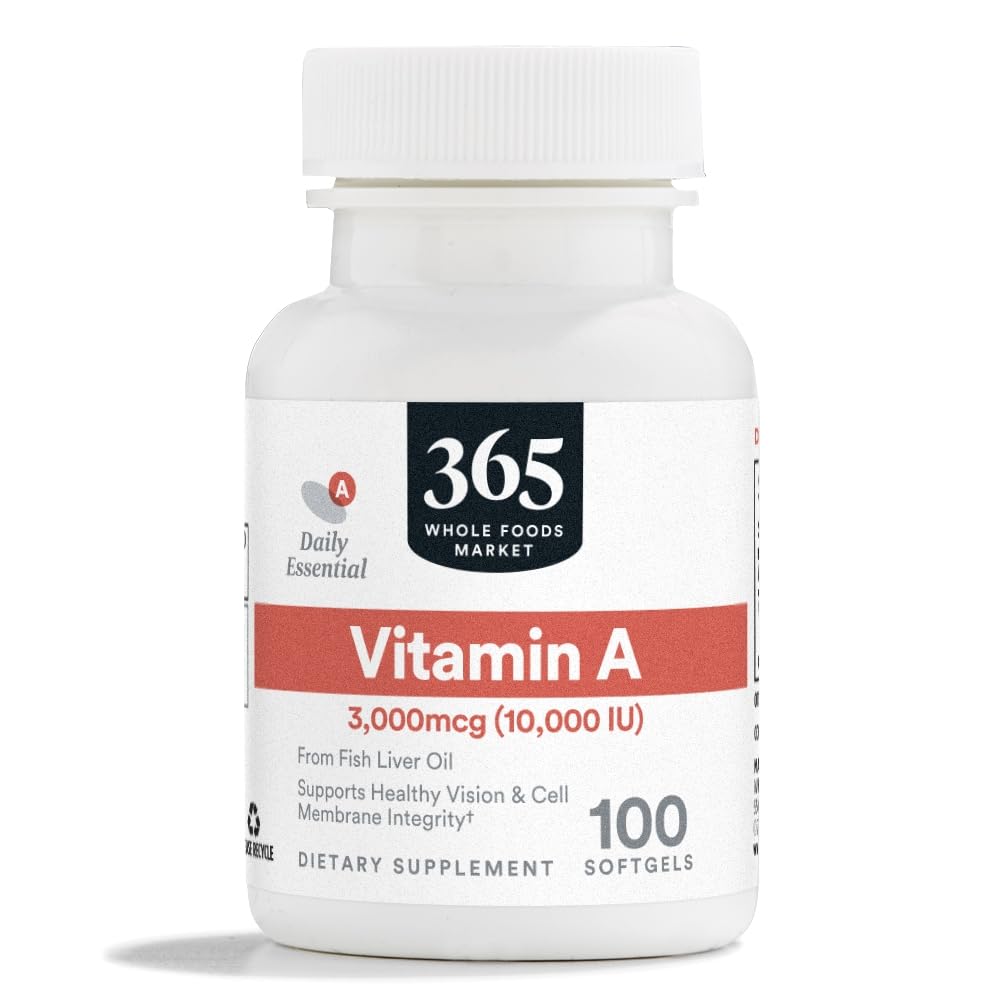 365 oleh Whole Foods Market, Vitamin A 10.000 IU, 100 CT