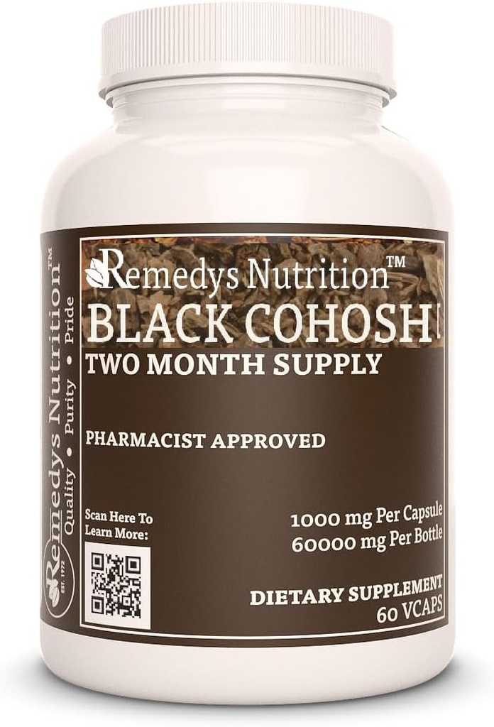 Suplemen Diet Herbal Supppply Black Cohosh 124; 1.000 mg, 60 Vegan Kasules Herbal Herbal