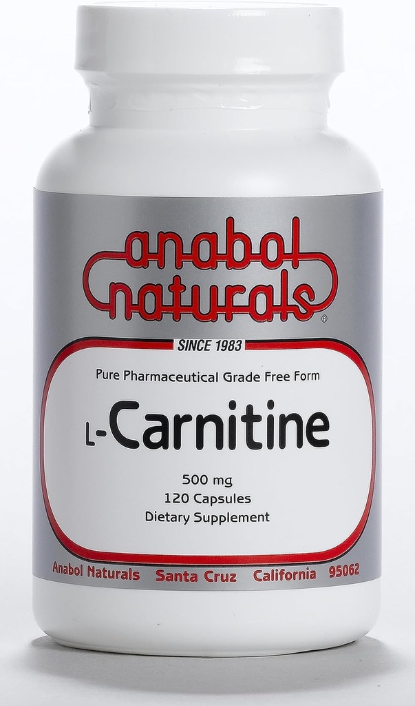 Anabol Affals L- Carnitine 120 Kapsul - 500mg Pure L- Carnitine Per Capsule, 120 Servis
