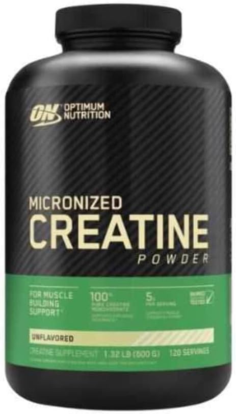 Optimum Nutrition Creatine Powder, Unflashored, 600 Gram