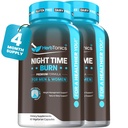 Herbtonics Night Time Burn & Sleep Complex Supports Overnight Metabolism, Stress Relief & Deep Sleep. Termasuk Melonatin, Valerian dan Green Tea - Vegan Bedtime Weight Management (120 Kapsul)