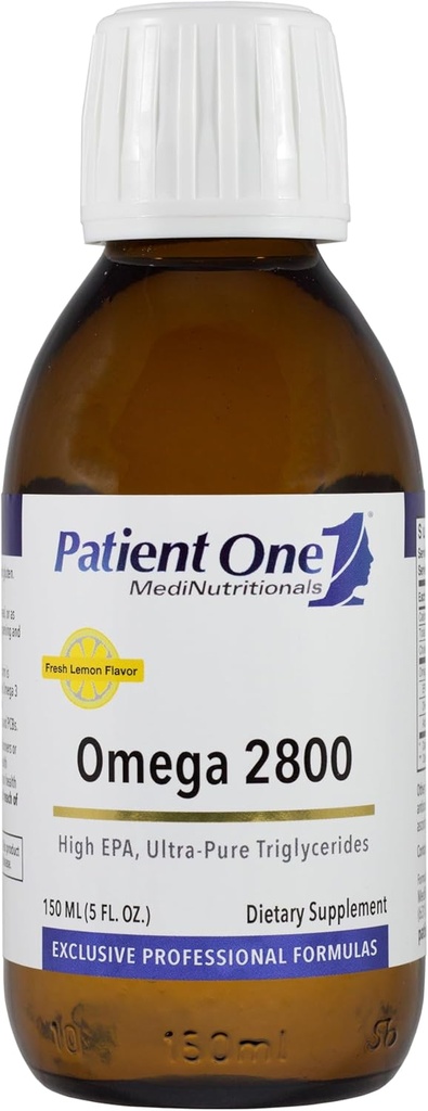 Pasien Satu Omega 2800 Liquid 124; Tambahan untuk Mendukung Hati, Kognitive dan Gabungan Kesehatan