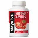 STAY ALVE Lycopene Supplement for Men 60mg, Natural Tomato Extract powder, 120 Capsules with 4 BULAN Suply, 100% Veg Lycopene Complex, Non-GMO dan Gluten Free Carotenoid Suplemen