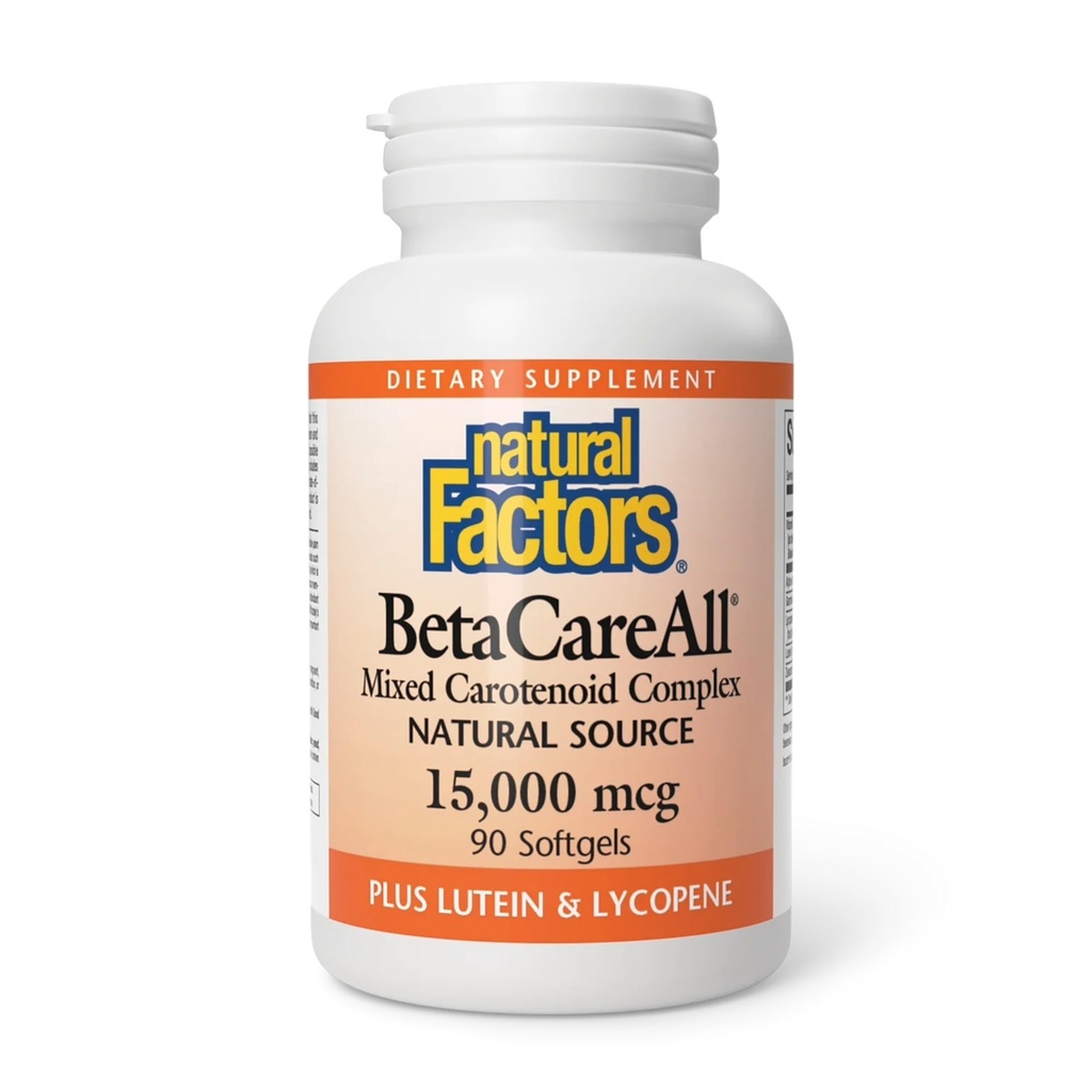 Faktor Alam BetaCareAll 25.000 IU, Vitamin A untuk Skin Sehat, Vision dan Fungsi Imune, 90 Softgels