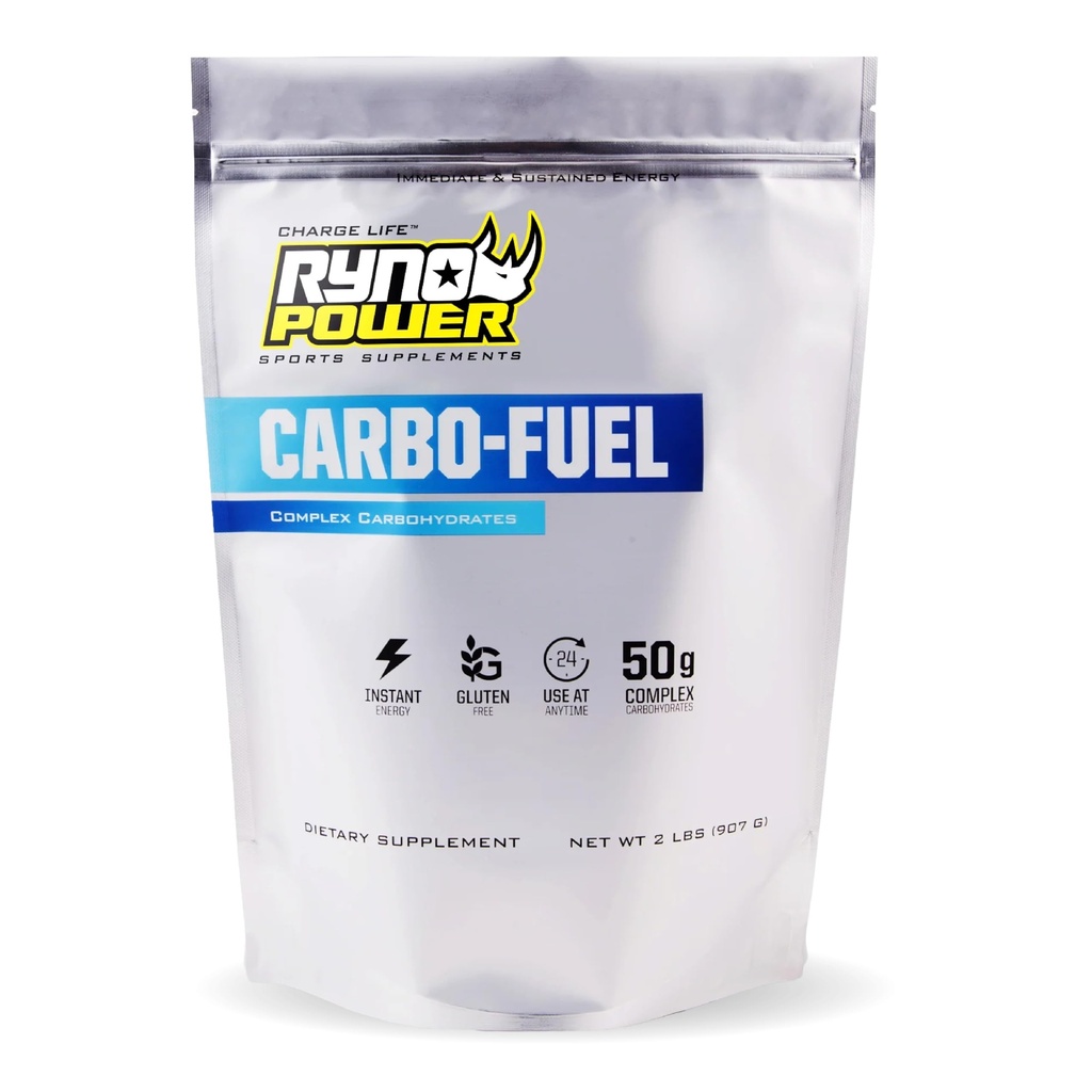 Ryno Power Carbo-Fuel Stimulant - Free Drink Mix 2lb (20 Servings) - All-Natural Pure Carbohydrate poundder untuk Atletic Performance - Vegan dan Gluten Free