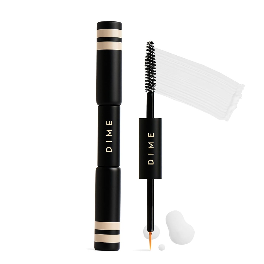 DIME Beauty Boost Duo, Traveler-Sized Eyelash Boost Serum dan Eyebrow Enhancing Gel Combo, Lash dan Eyebrow Growth Serum, 3 ml Masing-masing