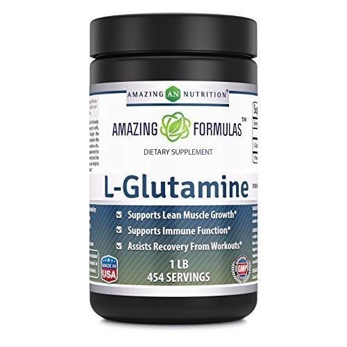 Amazing Formula L- Glutamine Powder Amino Acid Suplement 12.4; 1 Gram per Serving £124; 454 Servings (Unflamited 124; 1) 14; Non-GMO 124; Gluten- Free Alag14; Dibuat di AS