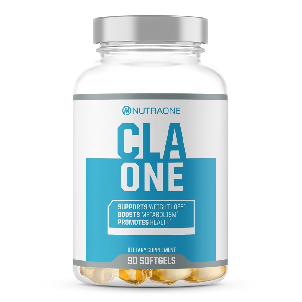 Suplemen NutraOne CLAOne dari Nutrition - Melengkapi Acid Linoleic (CLA) Tambahan Alam * (90 Kapsul)