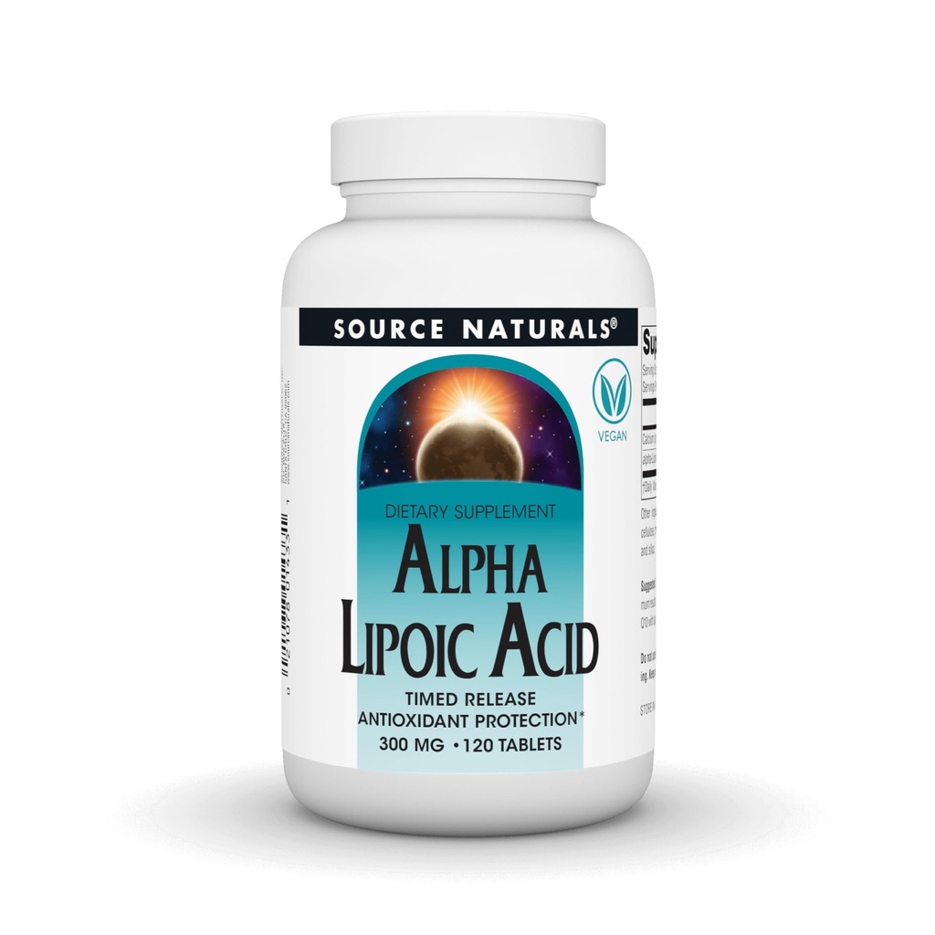Sumber: Alpha Lipoic Acid, Waktu Dirilis Perlindungan Antioksidan * - 120 Time Rilis Tablet
