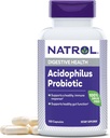 Natrol Acidoblus Probiotic 100 mg, Dietary Supplement for Healthy Gut Fungsi, Digetical Health Capsules untuk Dewasa, 150 Capsules, Hingga 50 Hari Supply