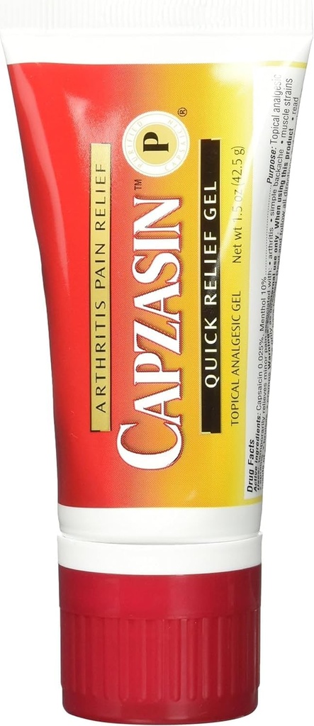 Capzasin Arthritis Pain Relief, Quick Relief Gel, Tidak Mess Sponge Applicator 1.5 oz (42,5 g)