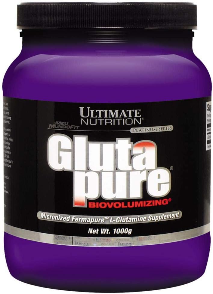 Glutature Nutrition Ultimate 5000mg Bioluminimizing, Muscle Recovery Suplemen dengan L- Glutamine, Amino Aciid Powder untuk Fungsi Imune, 1000g Powder, 200 Serbu,