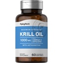 Piping Rock Krill Oil 1000 mg Softgeels 124; 60 Count 124; dengan Omega 3, EPA, DHA 124; Non-GMO, Gluten Bebas