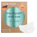 APRICOT Eye Patches with Hyaluronic Acid (pack of 1) I Anti- Aging Eye Pads "Me, Myself and Eye" I Reduces eye frengles I recontinerable eye patch I Silicone pads against whites I made in Jerman