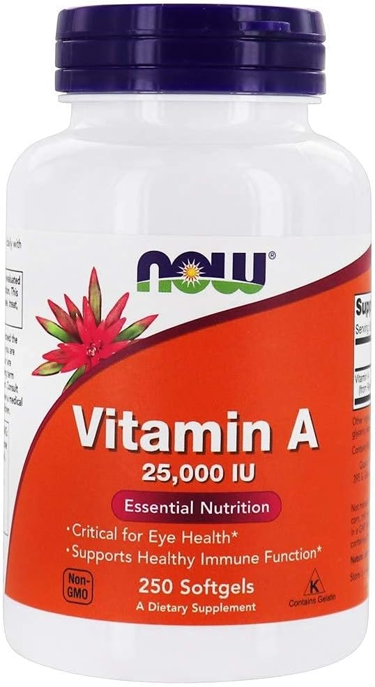 NOW Foods A 25.000 IU 250-Softgel