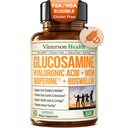 Glucosamin Sulfate dengan Acid Hyaluronic, Boswellia, Suplemen Pepper & MSM - 5-1 Suplemen Gabungan untuk Pria dan Wanita - Kesehatan Gabungan, Kekuatan Sayap & Tulang
