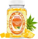 Boron Glycinate Gummies 10mg, CoQ10 100mg, Bantuan Penyerapan Kalsium dan Magnesium, Interaksi dengan Vitamin D, 60 Counts