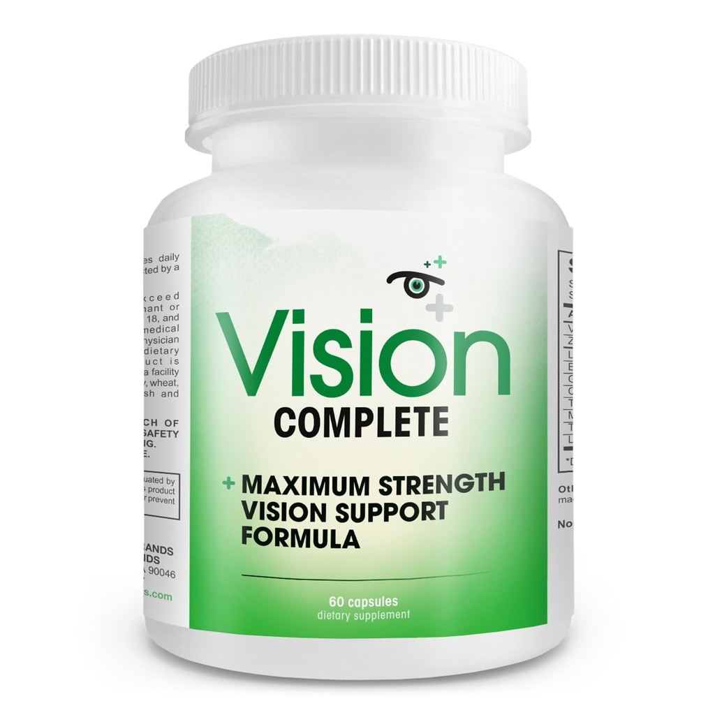 Vision Complete Natural Eye Dukung Formula Maximum Vision Dukungan Blend of Lutein dalam Satu Daily Vision Suplemen.