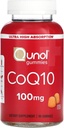 Quhol CoQ10 Gummies, CoQ10 100mg, Suplemen Gummy Delicious, Koenzim Q10 Membantu Dukungan Kesehatan Jantung, Vegan, Gluten Bebas, Tinggi Ultra Absorpsi - 90 Count