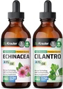 BIO KRAUTER Echinacea Ticture 4 Fl Oz. & Cilantro Tincture 4 Fl.