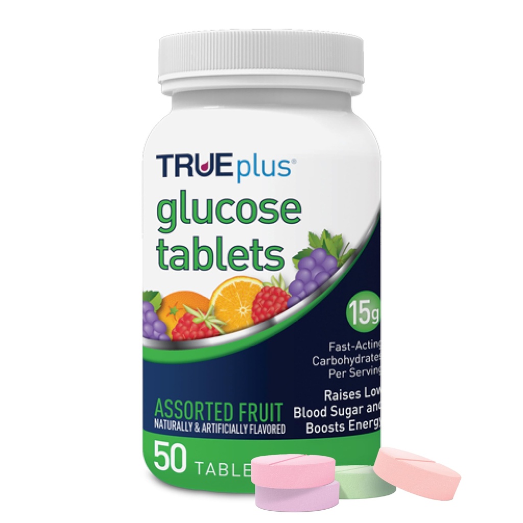 TRUEplus ® GASE Tablets, Alset Flavor (Grape, Raspberry, Orange) - 50ct Bottle (1)