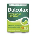 Dulcolax Stimulant Laxative Tablet, Predictable & Effective Constipation Relief, Relieves Straining & Bloating, Bisaceyl 5 mg, 100 Count