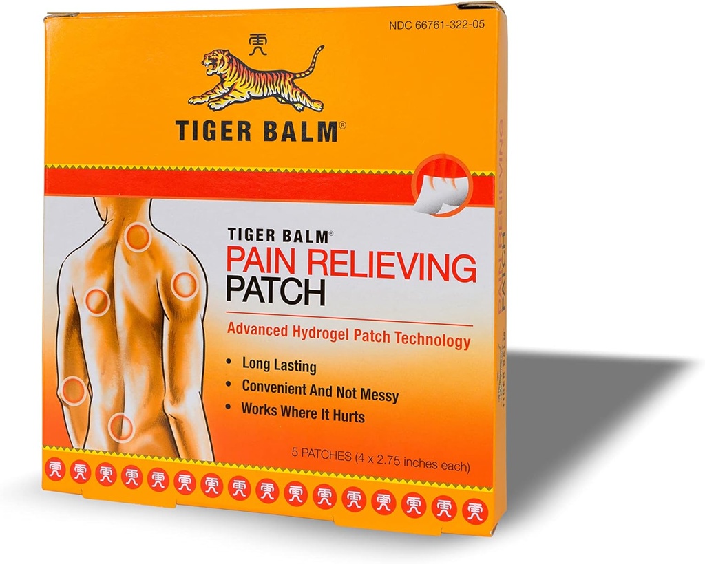 Patch Pencabut Rasa Sakit Tiger Balim, Cacah 5