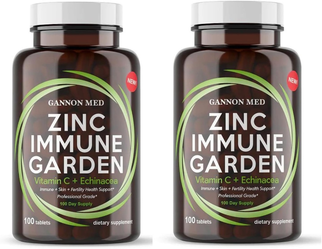 Tambahan Zinc untuk Dukungan & Reproduktif Kesehatan - Dilaporkan Zinc, Echinacea, Vitamin C - Ammune Booster untuk Orang Dewasa & Anak-Anak - Hambatan Tinggi 60 Capsules untuk Pria & Perempuan - Non-GMO, Vegetarian