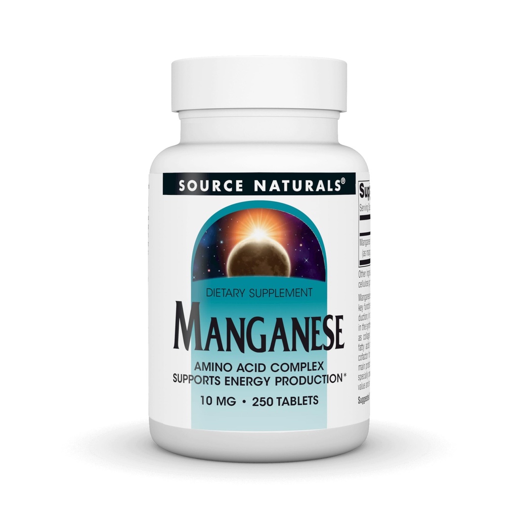 Sumber Manganese, Amino Acid Chelate - Mendukung Produksi Energi - 250 Tablet