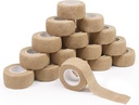 16 Rolls Self Adhesive Bandage Wrap - ForTomorrow 1 Inch Small Breathesive Cohesive Athletic Tape, Stretch Adherent Finger Wrap for Sport, Injures, Aid Medic, Toe Spows & Swelling