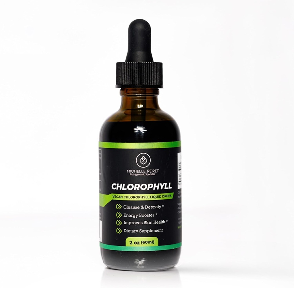 Klorofil Cair Drops, Premium Quality Chlorofil, Skin Detox dan Energi Dukungan, 2oz / 60ml