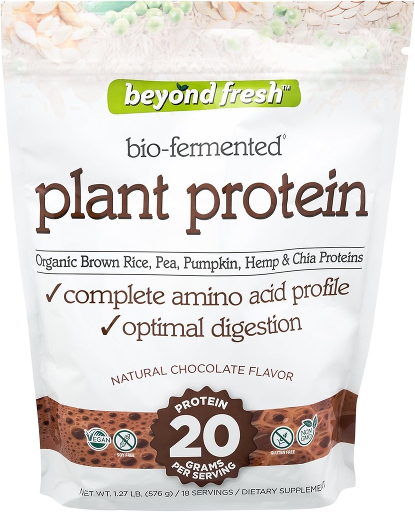 Beyond Fresh Plant Protein - Chocolate, Complete Aminoasam Profile, Optimal Ditraffic, 20gram Protein, 18 Servis