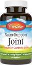 Carlson - Nutra- Dukung Gabungan, Glucosamin Chondroitin & MSM, Fungsi Gabungan, Dukungan Kartilage & Optimal Wellness, 60 tablet