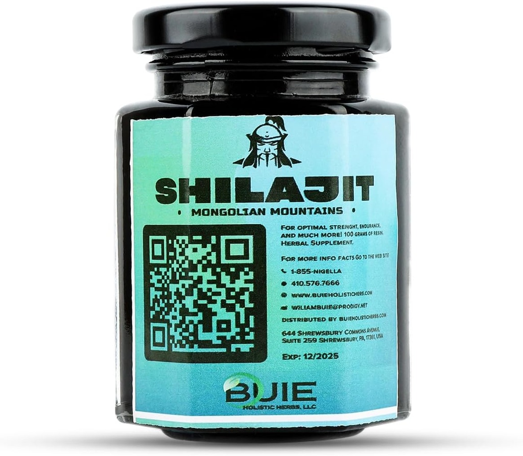 Originalitas Shilajit Shilajit 124; dari Pegunungan Altai, Pure Shilajit Resin 124; Sumber Alam Fulvic Humic Blend 124; Ayurvedic Rasayana Peremajaan Herbal Suplemen 124; 100 GMS (3.5 Fl oz)