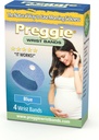 Three Lollies Preggie Anti- Nausea Wristband - Morning Sickness Relief -- Side Effect Free - 2 Count (4 Wristroband) - Blue