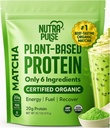 Vegan Protein Powder - 20g Tanaman Organik - Berdasarkan Protein - Rendah Carb, Gluten- Bebas, Soy- Bebas, Dairy- Bebas - Tidak Gula, Tidak Mantis Pemus-Buatan - Smoothie, Baking & Cooking Friendly - 1 Pack