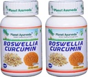 Planet Ayurveda Boswellia Curcumin, 500mg Veg Capsules - 2 Botol