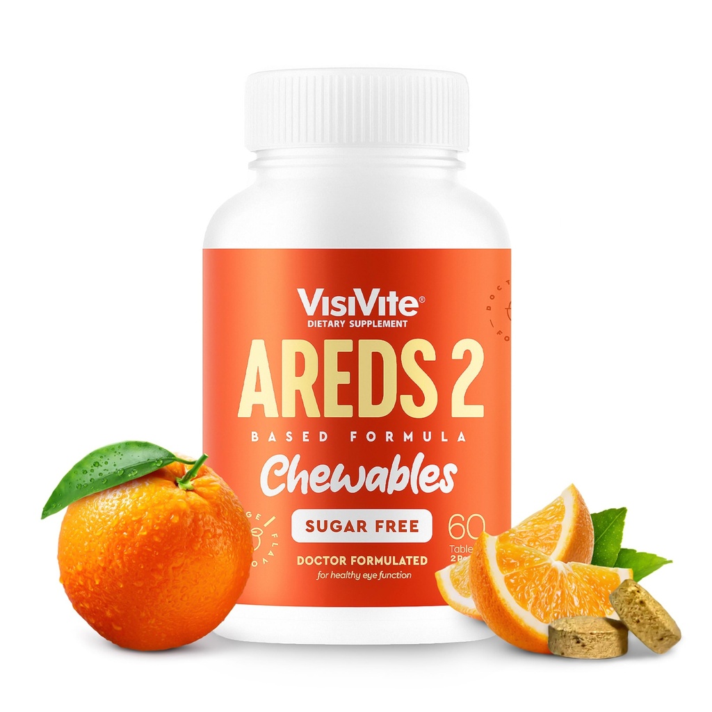 AREDS 2 Sugar-Free Eye Vitamin - Alternative to Lutein Gummies for Eyes - Lutein for Eye Health - Premium Sugar- Free Eye Vitamin - Layanan Mata untuk Dewasa (Tewable Tablets)