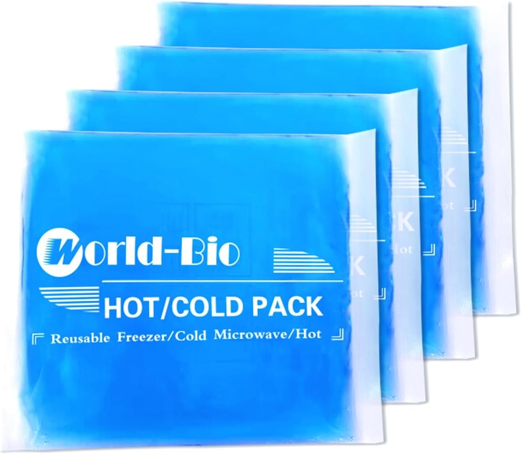 Es Pack Lembut Gel Fleksibel untuk Injuries, Paket Dingin Bisa dipakai Ulang, Kompres Hot Cold untuk Pain Gabungan & Muscle, Pemulihan Operasi, Pemusnahan, Wajah, Kepala, Pembangunan, Ankle & Foot Injury, 4 Paket-5.1 "x6.3"