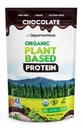 Opportuniteas Organic Plant Based Protein Powder, 20g Vegan Protein dari Pea, Pumpkin, and Rice, No Sugar, Non-GMO, Gluten- Free, Creamy Chocolate, 1 lb