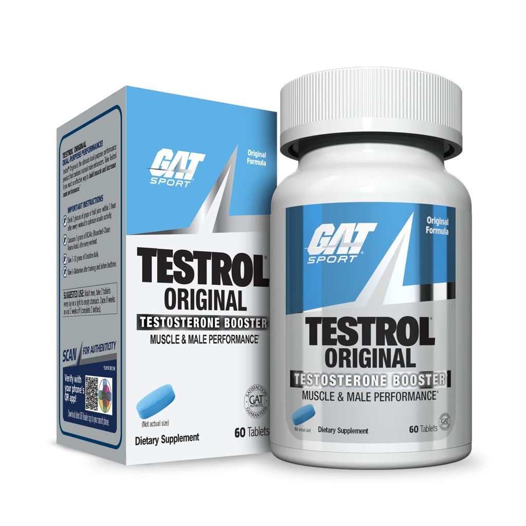 Testrol GAT Sport Original Booster 124; Performance Pria, Vitalitas, Tribulus, Zinc, Magnesium 124; 60 Kapsul